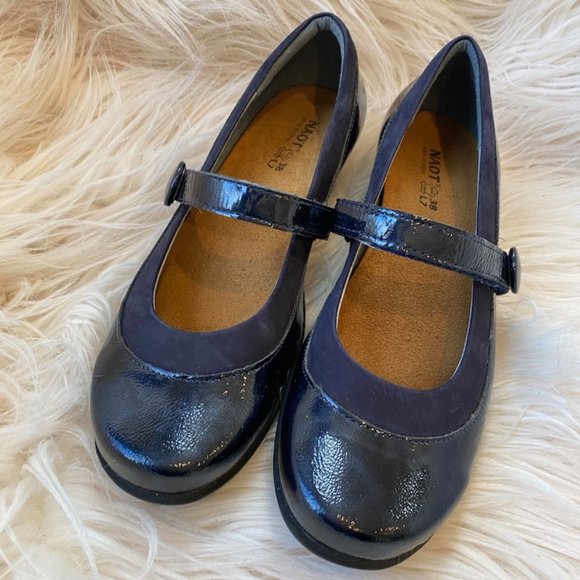 Naot Shoes - Naot Navy Blue Comfort Low Heel Mary Jane  Sz 7